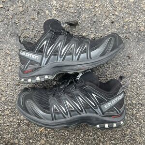 Salomon XA Pro 3D Black & Grey Trail Shoes - Size 8US